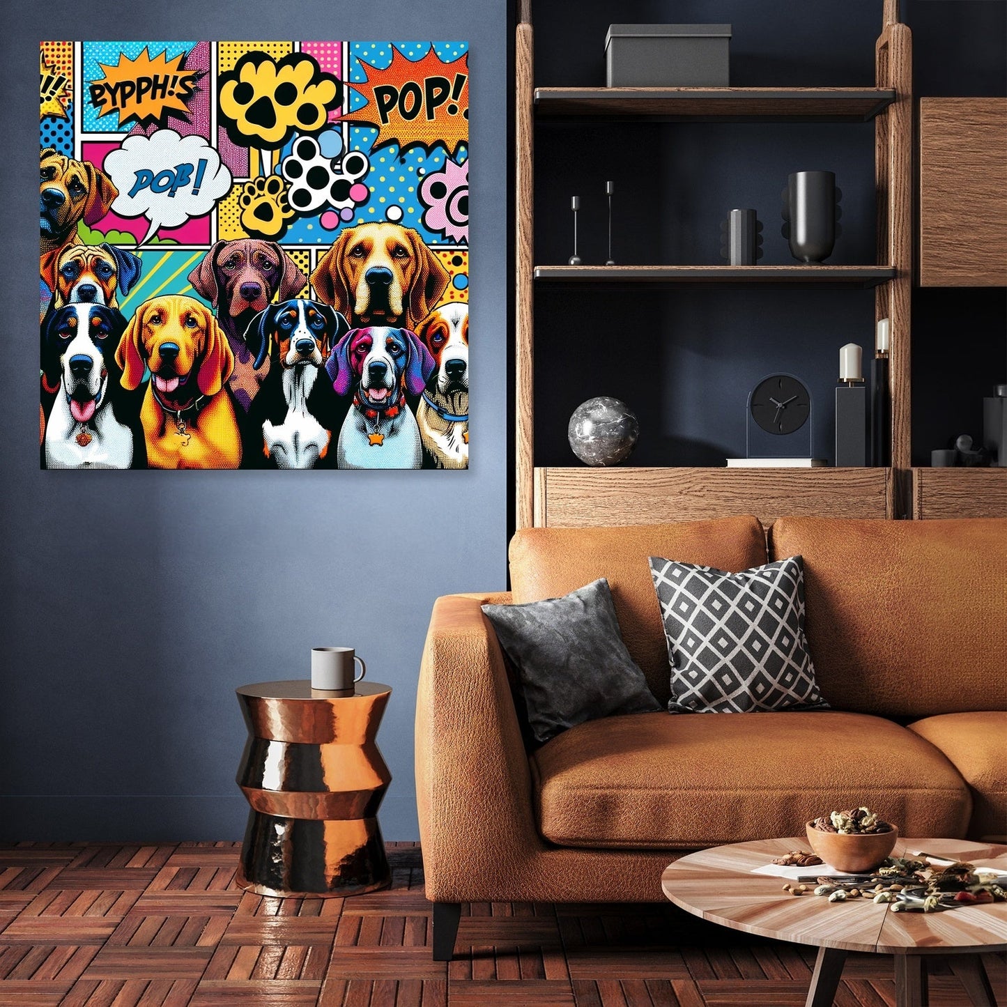 Pop Paws Parade Canvas