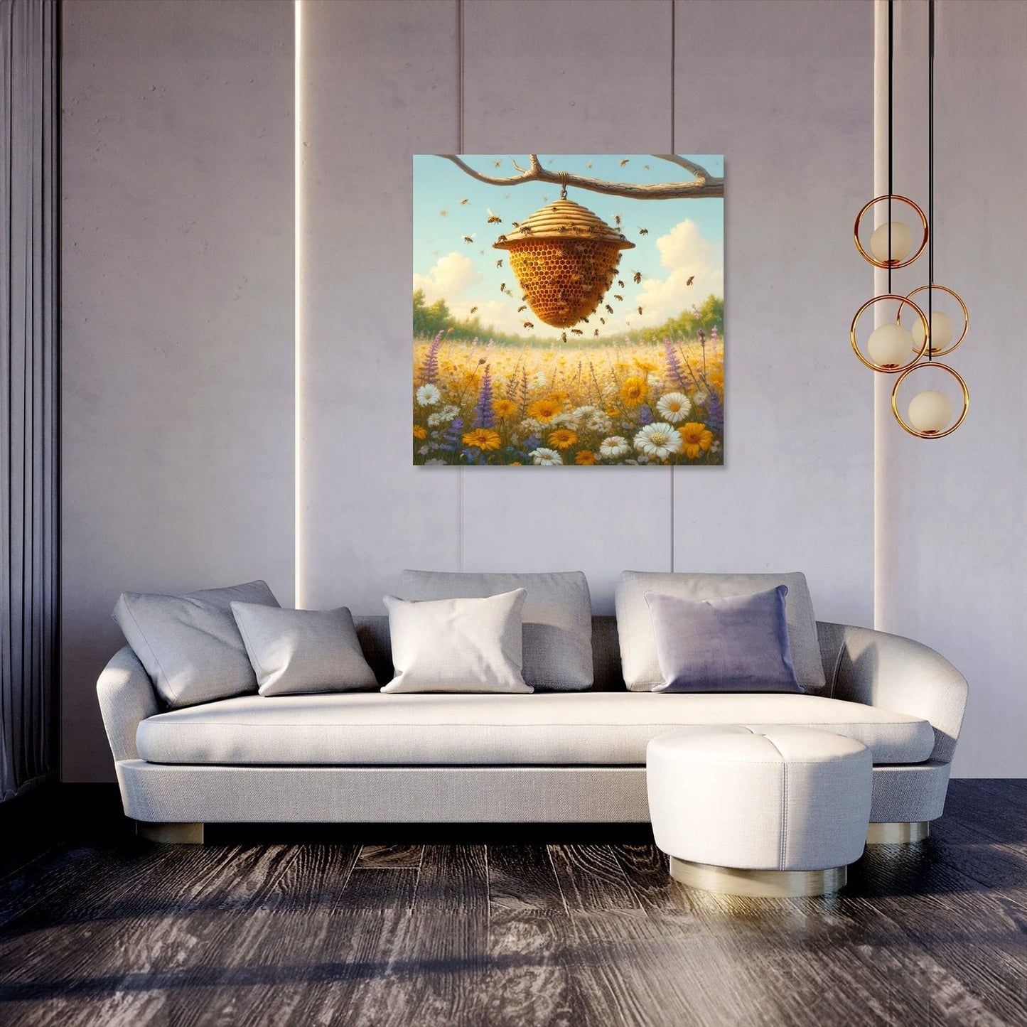 Busy Beehive Canvas