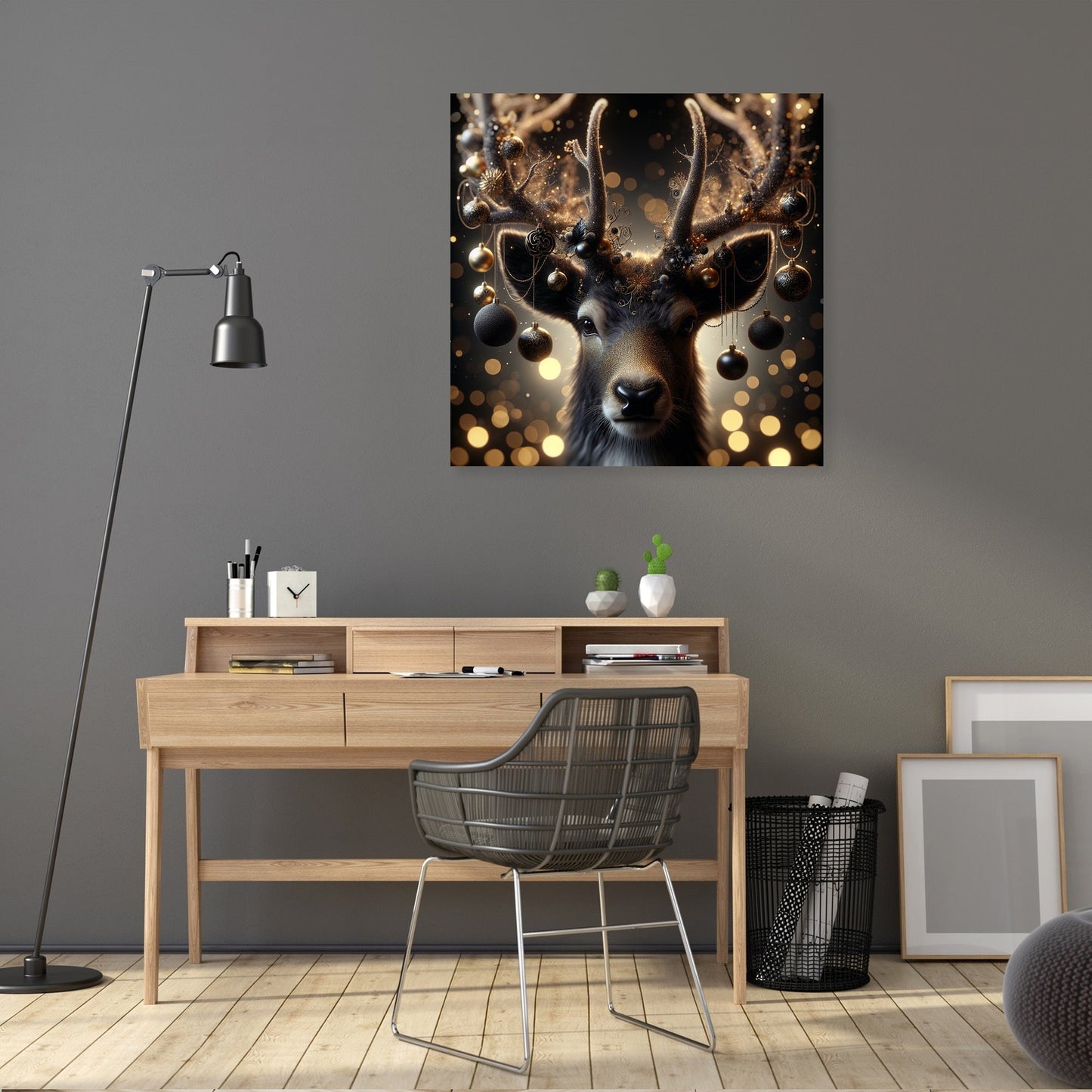 Enchanted Christmas Reindeer Canvas