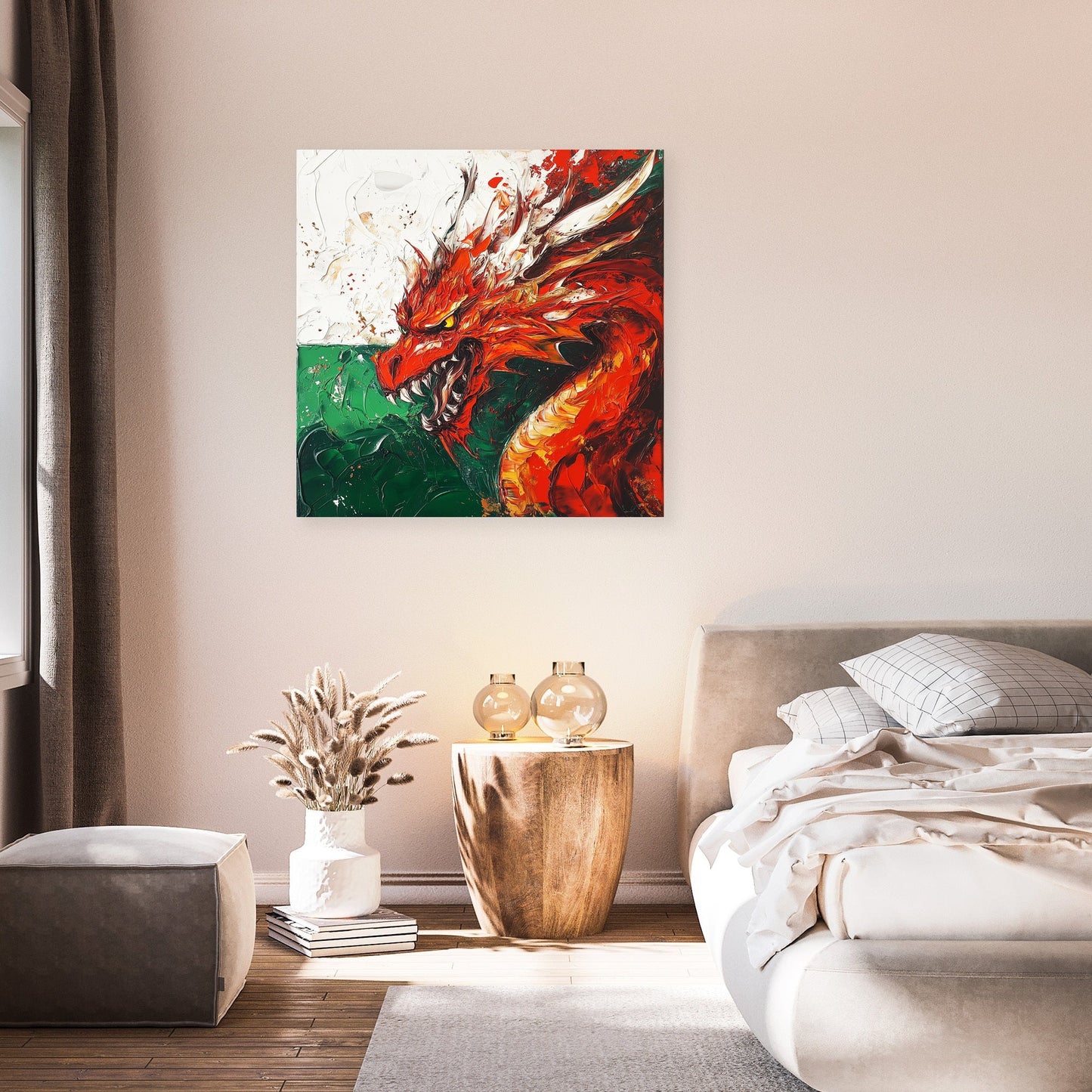 Red Dragon Honour Canvas