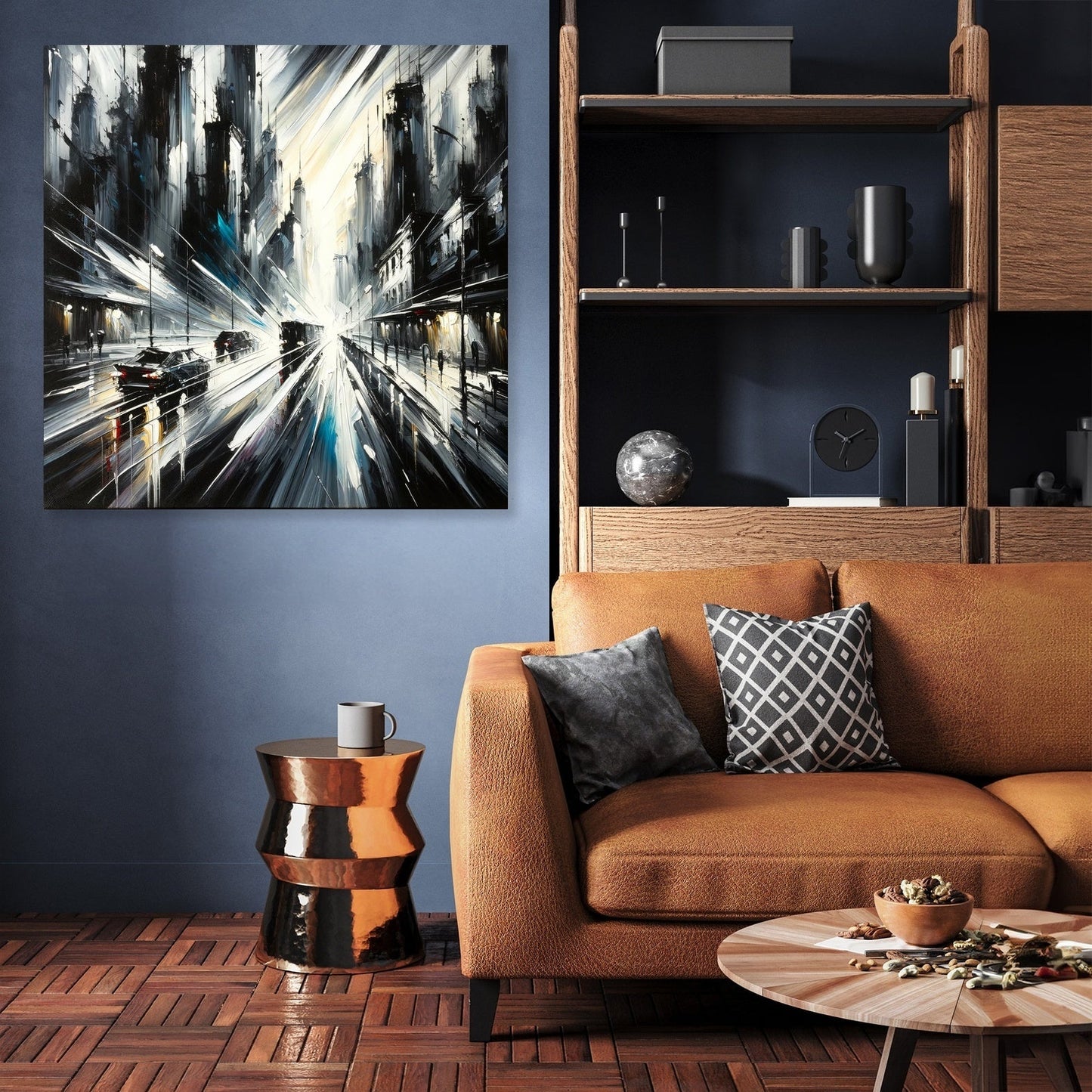 Stormy Streets Canvas