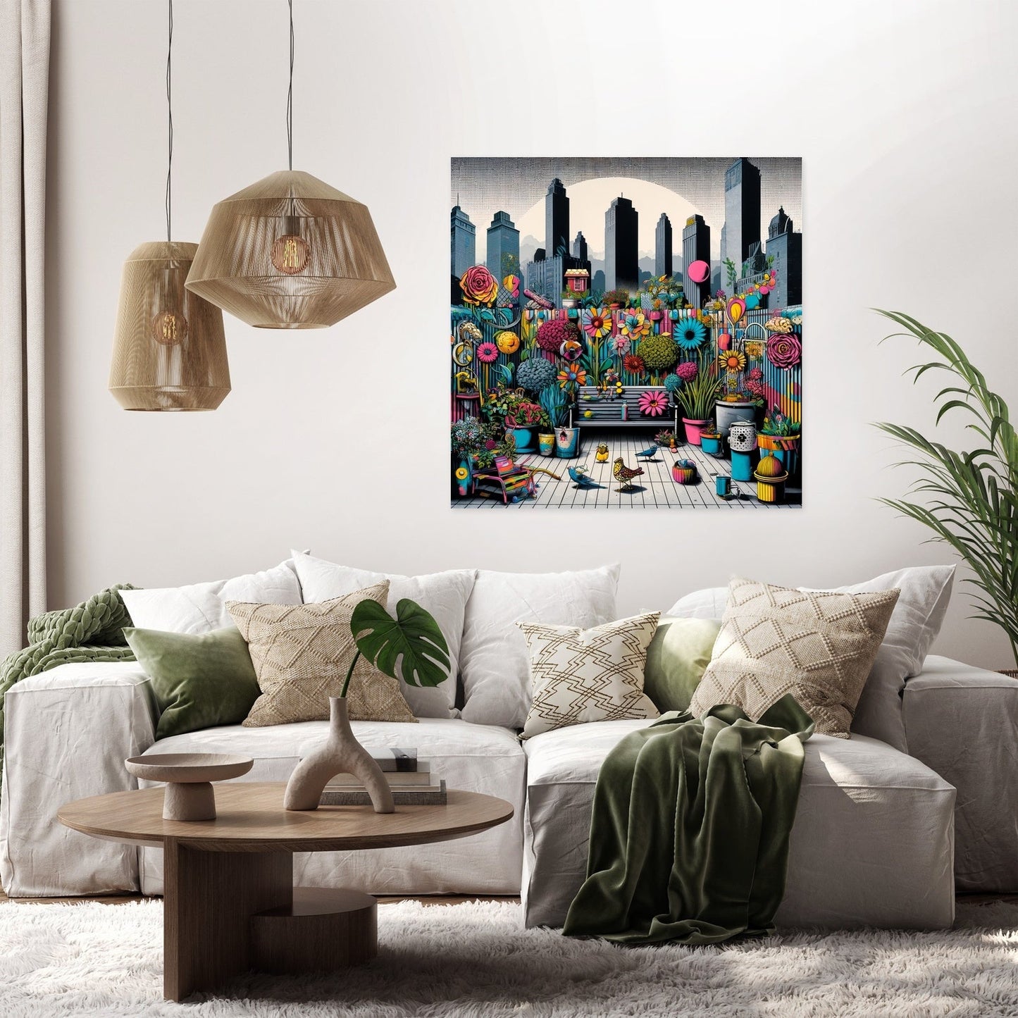 Urban Pop Garden Extravaganza Canvas