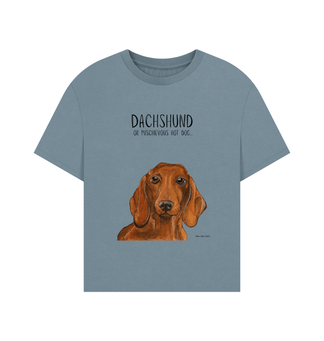 Charming & Cozy: The Dachshund Women's Relaxed Fit T-Shirt