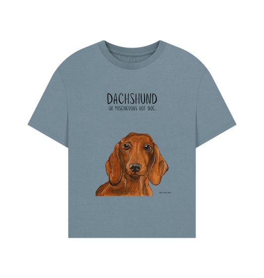 Charming & Cozy: The Dachshund Women's Relaxed Fit T-Shirt