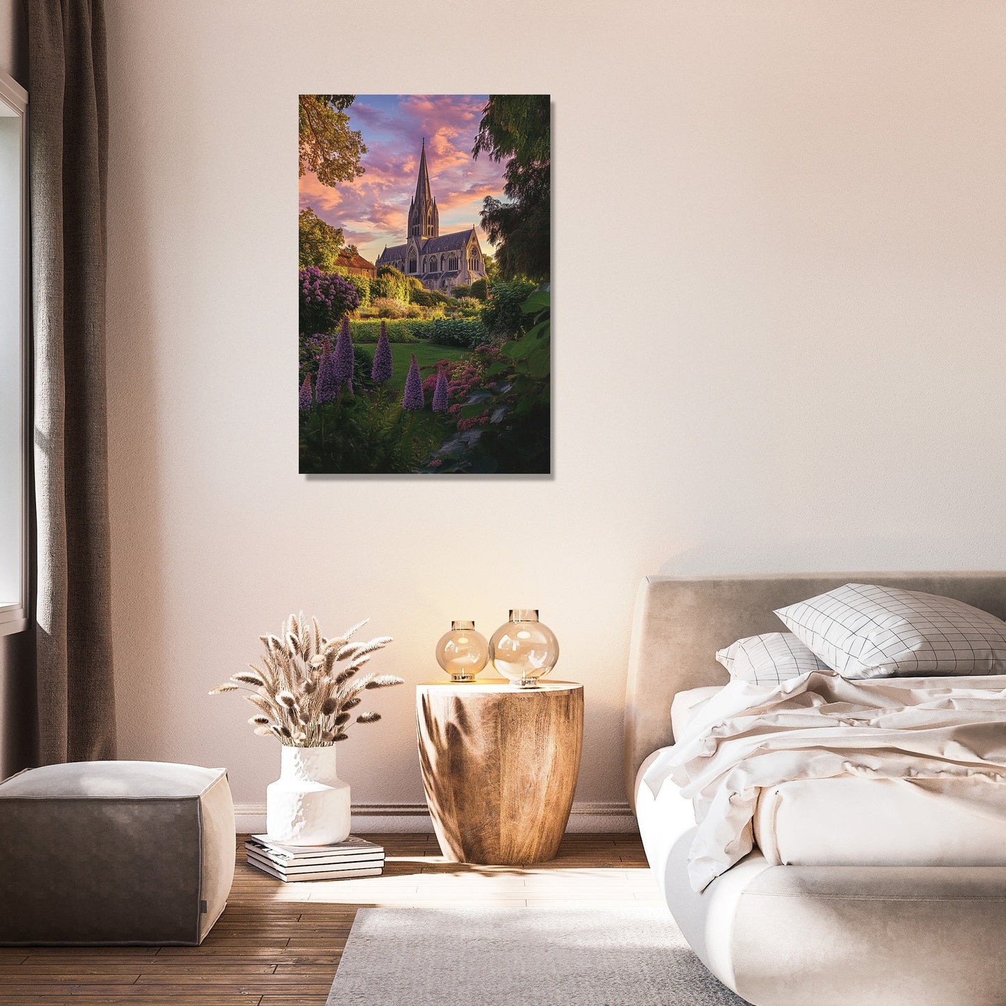 Salisbury Cathedral Twilight Canvas
