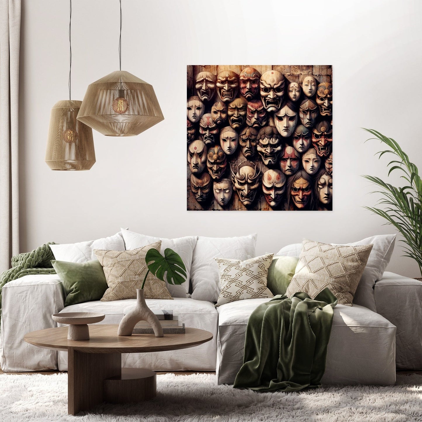 Mystery of Masks Canvas