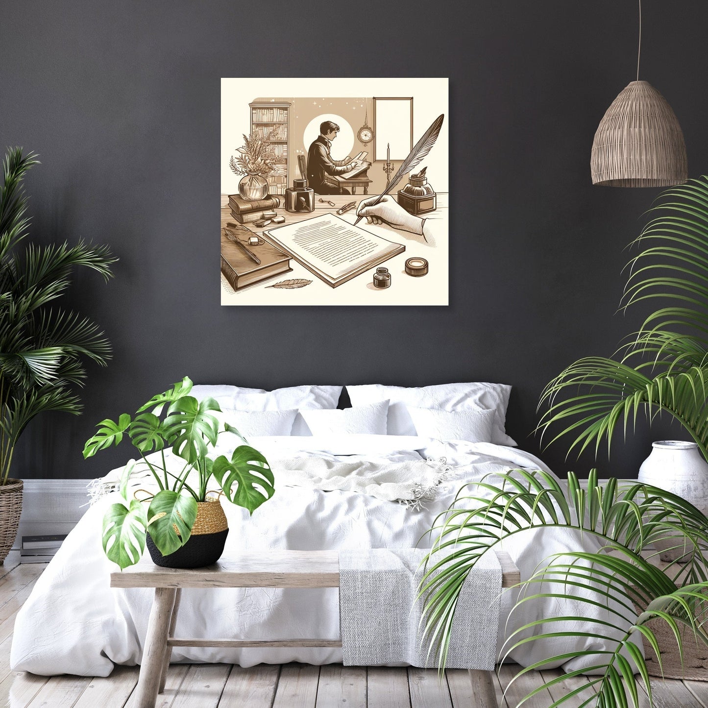 Nostalgic Poet Canvas