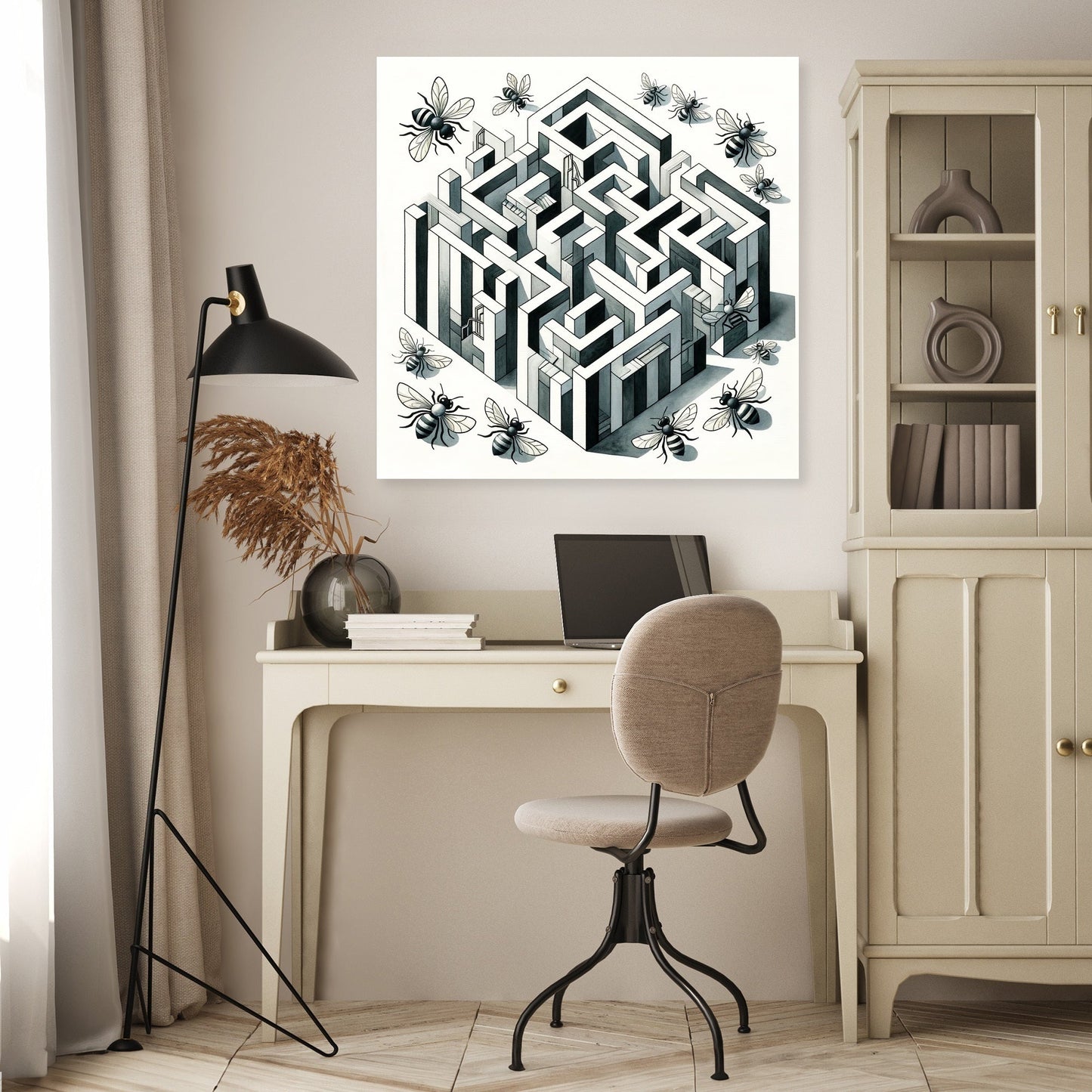 Bee's Labyrinth Canvas
