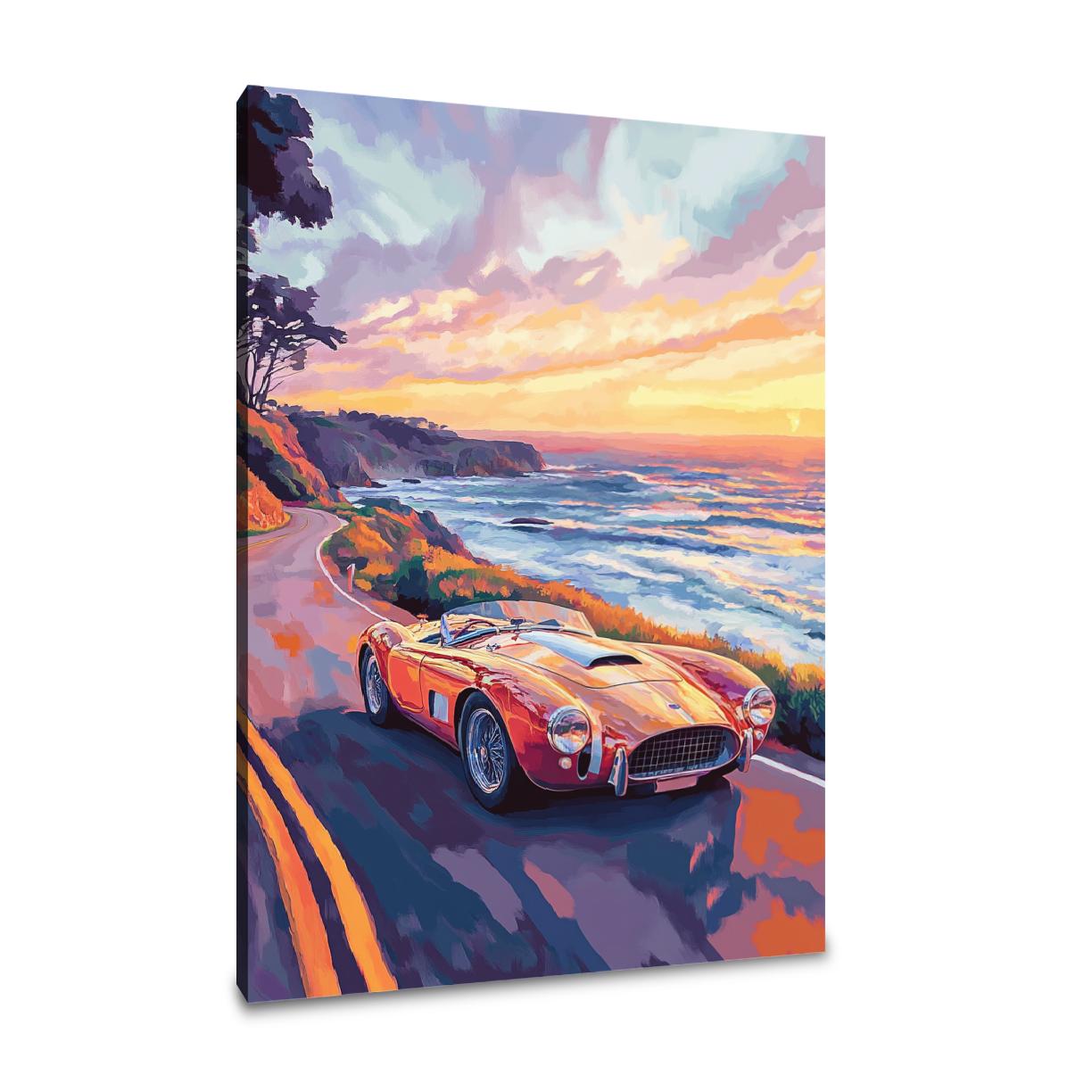 Vintage Sports Car Canvas
