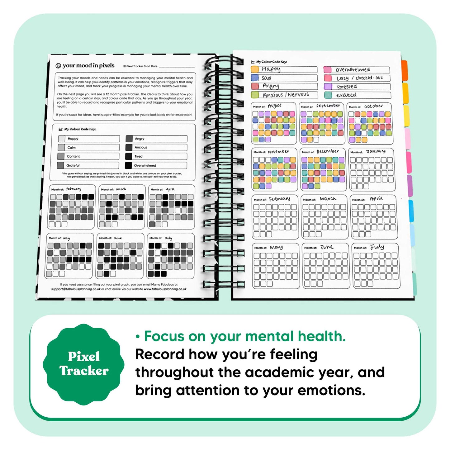 Academic Undated Spiral Journal