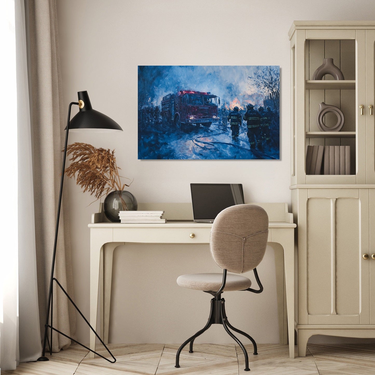 Twilight Fire Service Canvas