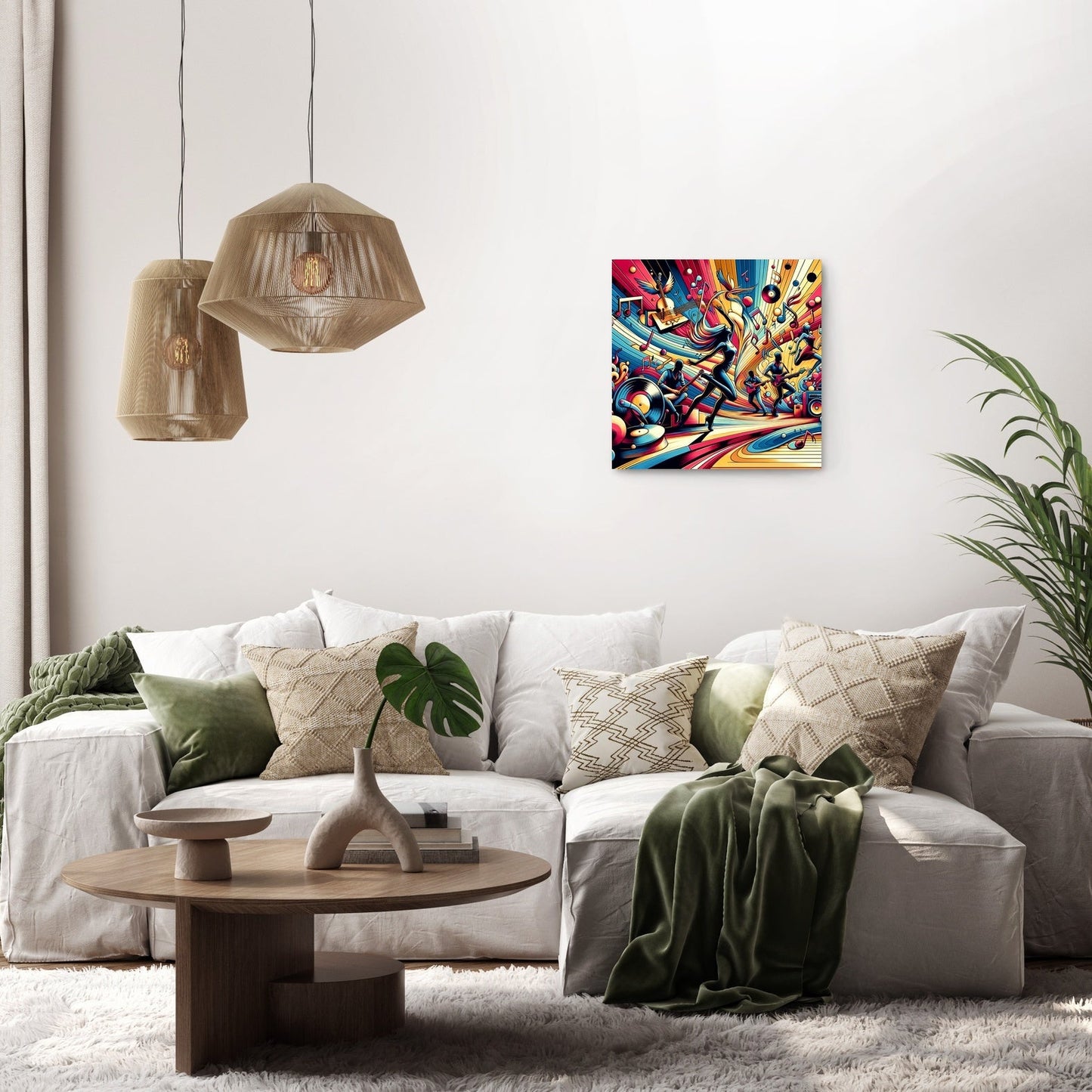 Rhythmic Pop Art Extravaganza Canvas