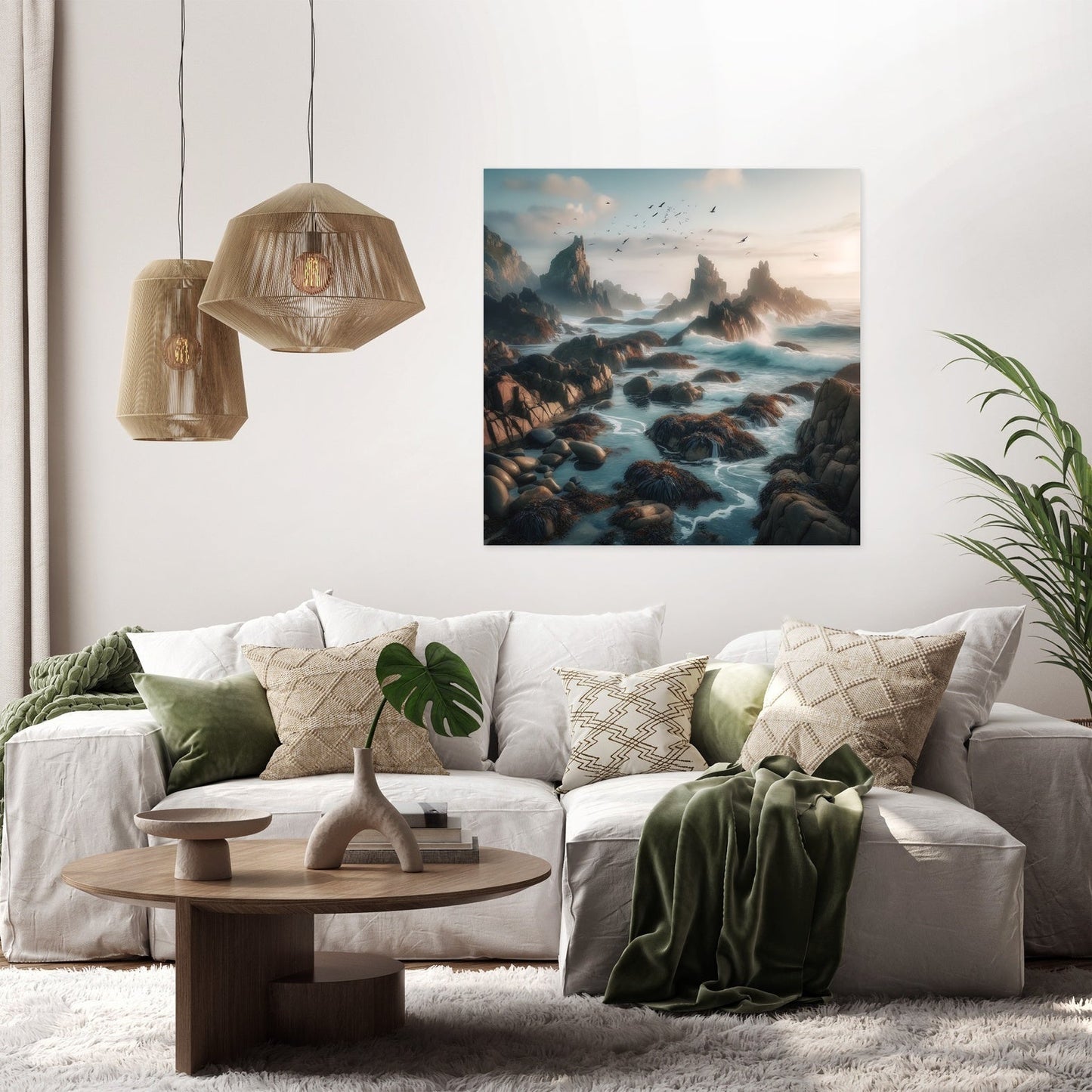 Morning Coastline Canvas