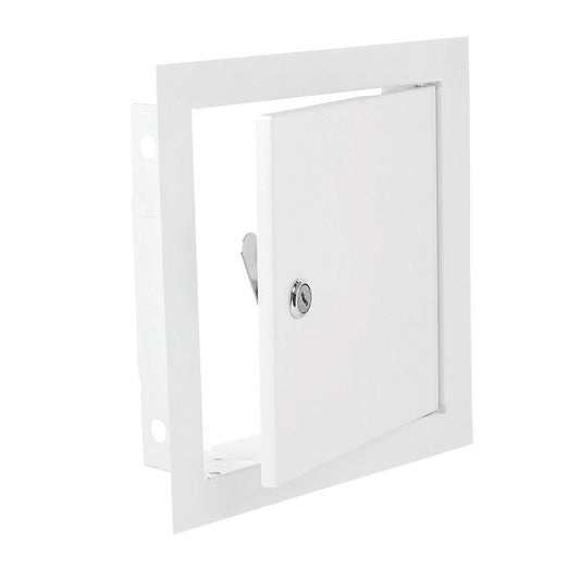 Access Panel Door Metal With Lock, White 200mm x 200mm