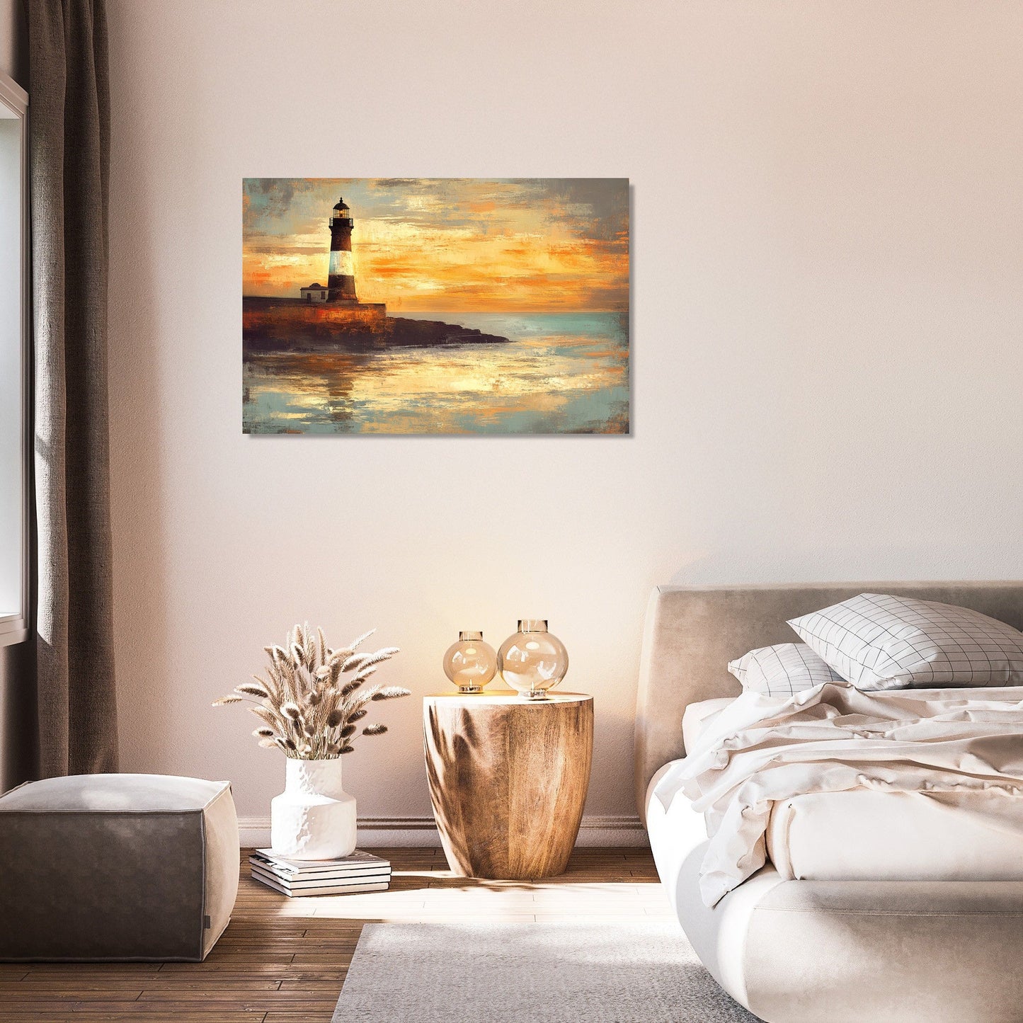 Plymouth Hoe Sunset Canvas