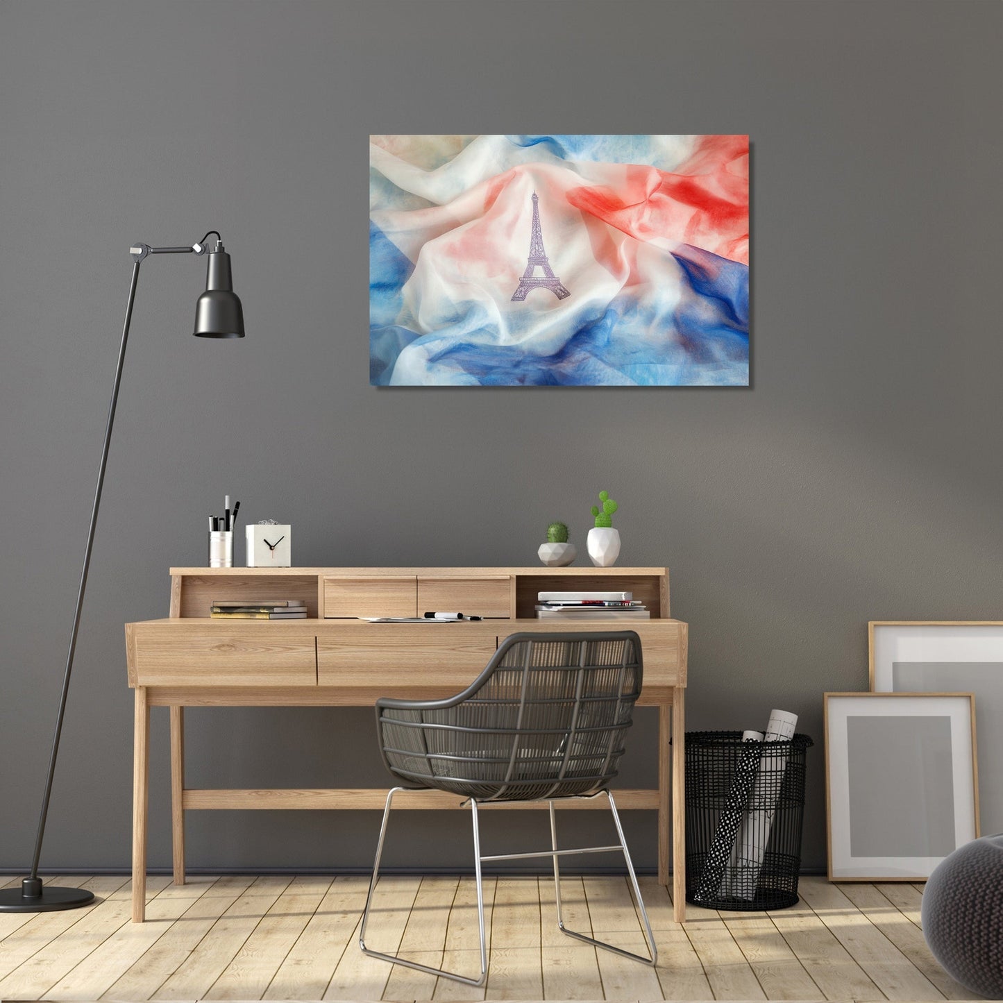 Eiffel Tricolour Canvas