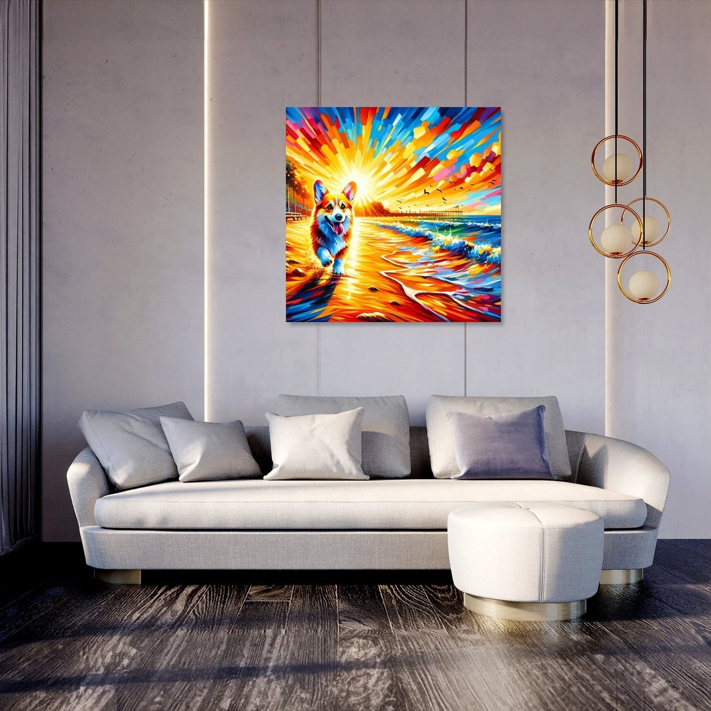 Sunset Frolic Canvas