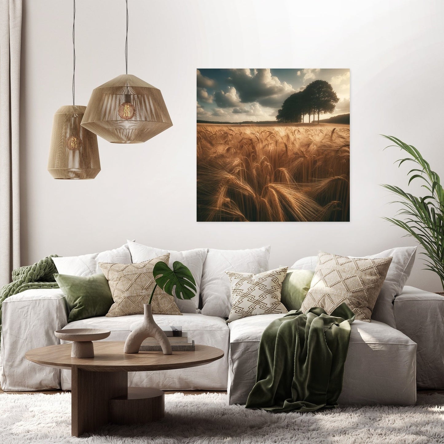Golden Wheatfield Canvas