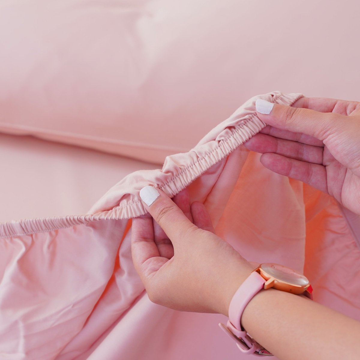 Ackly Bamboo - Blush Pink Fitted Sheet