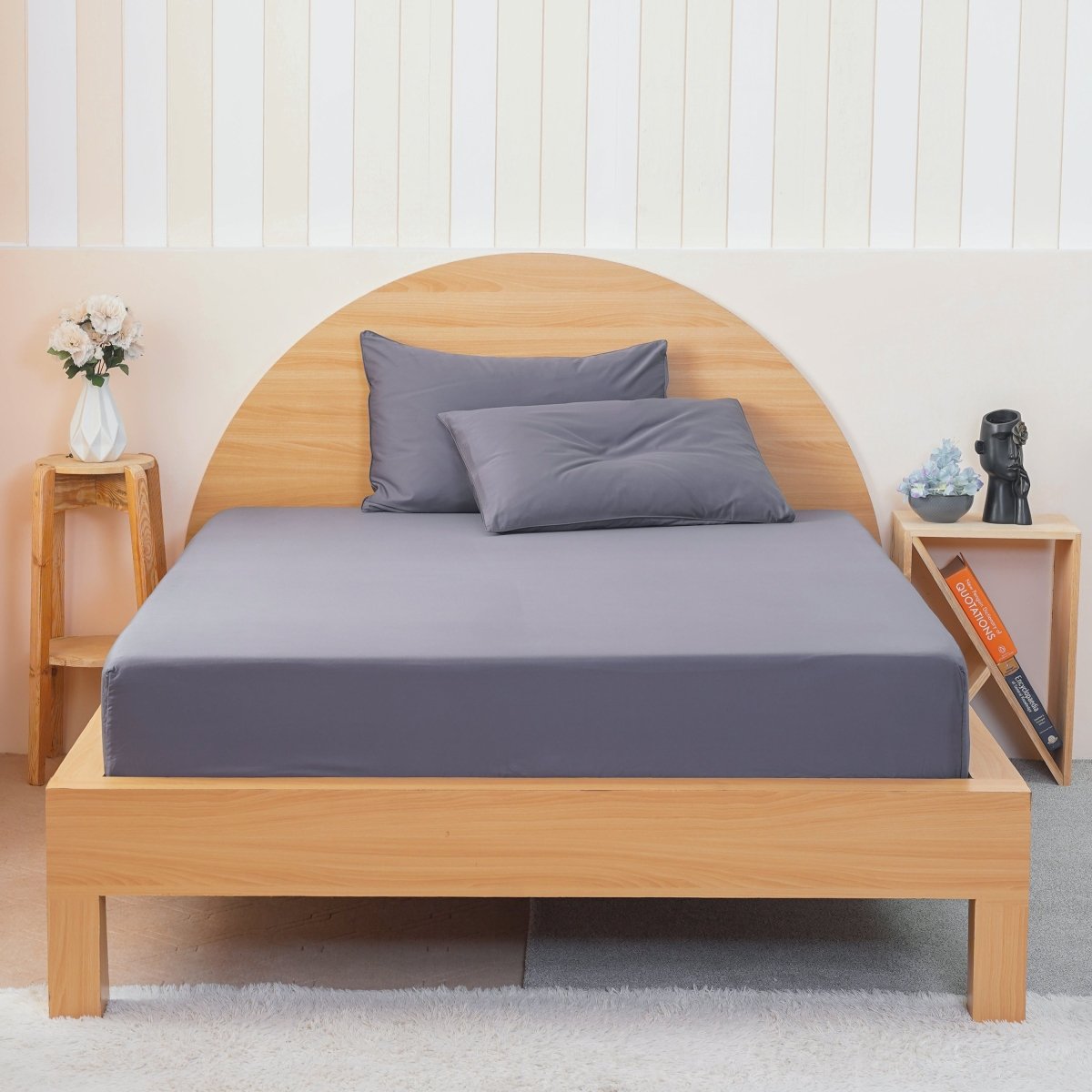 Ackly Bamboo - Charcoal Fitted Sheet