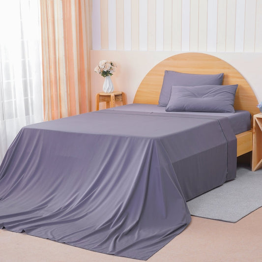 Ackly Bamboo - Charcoal Flat Sheet