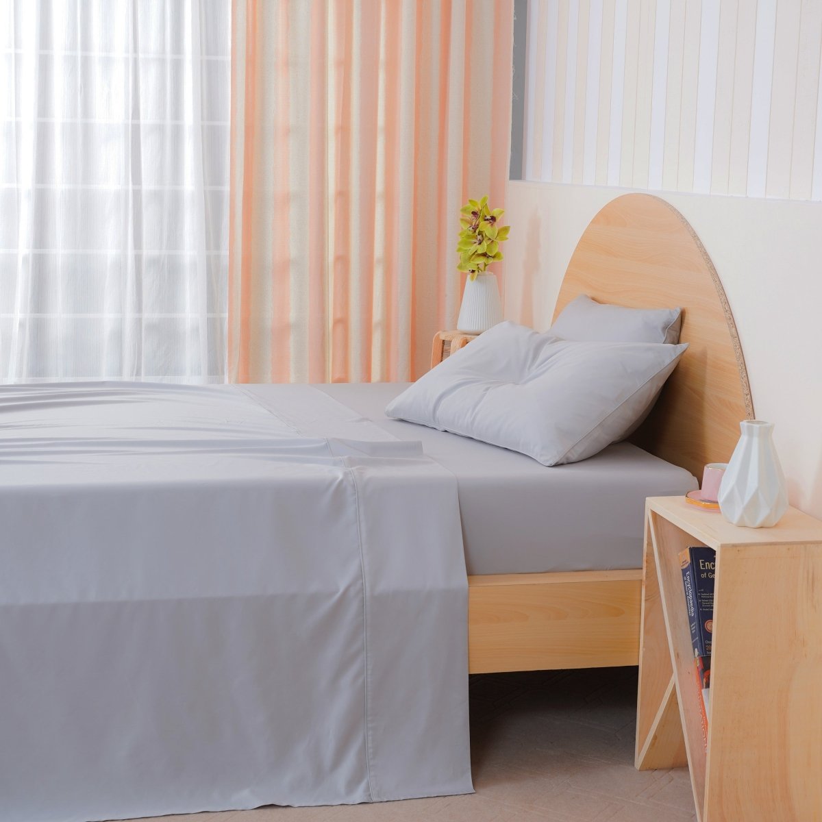 Ackly Bamboo - Dove Grey Pillowcases Pair