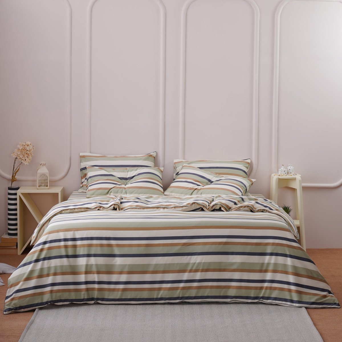 Ackly Bamboo - Harmony Stripe Fitted Sheet
