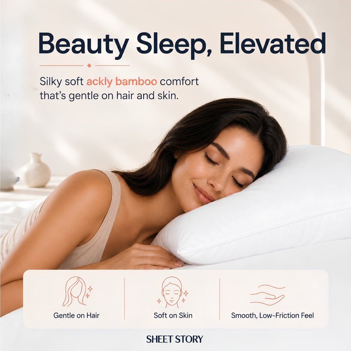 Ackly Bamboo White Duvet Cover Set