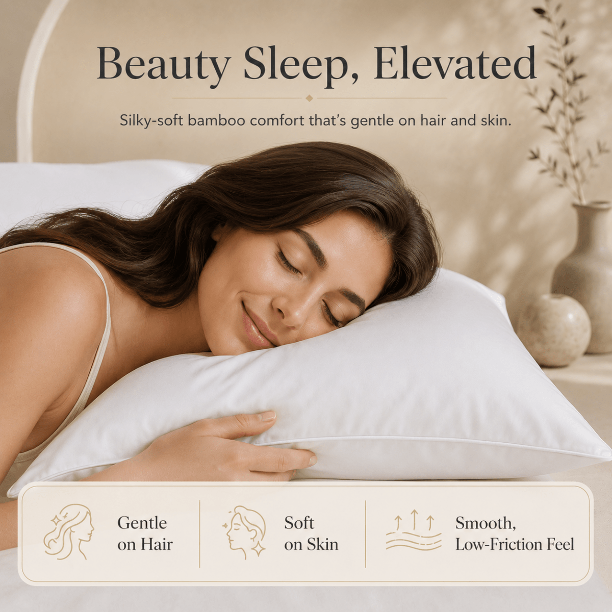 Ackly Bamboo - White Pillowcases Pair