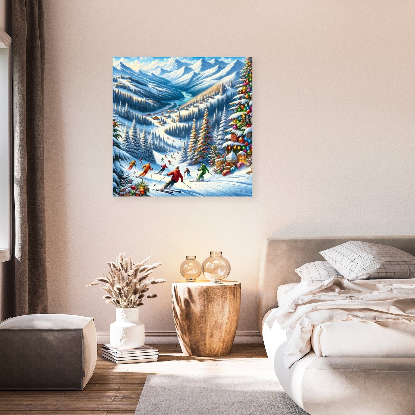 Holiday Slopes Canvas