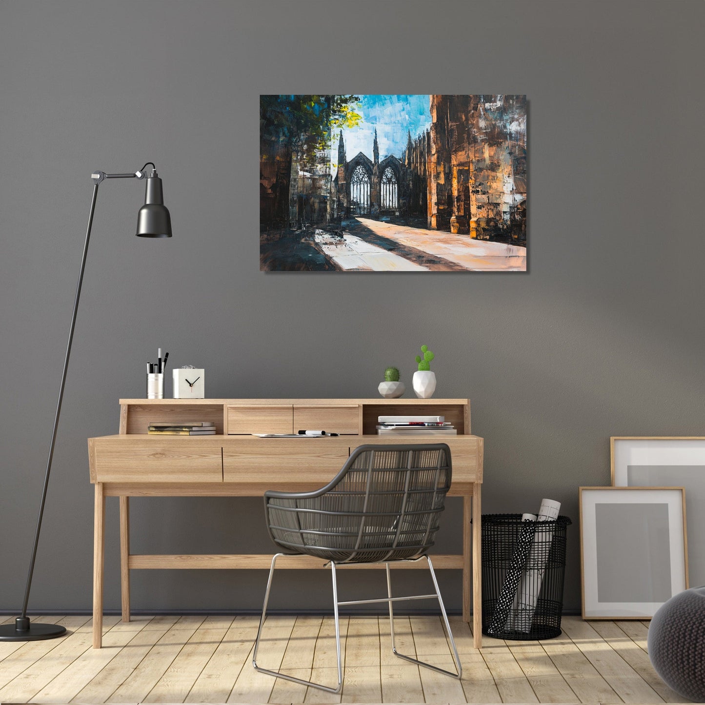 Coventry Cathedral Contrast Canvas