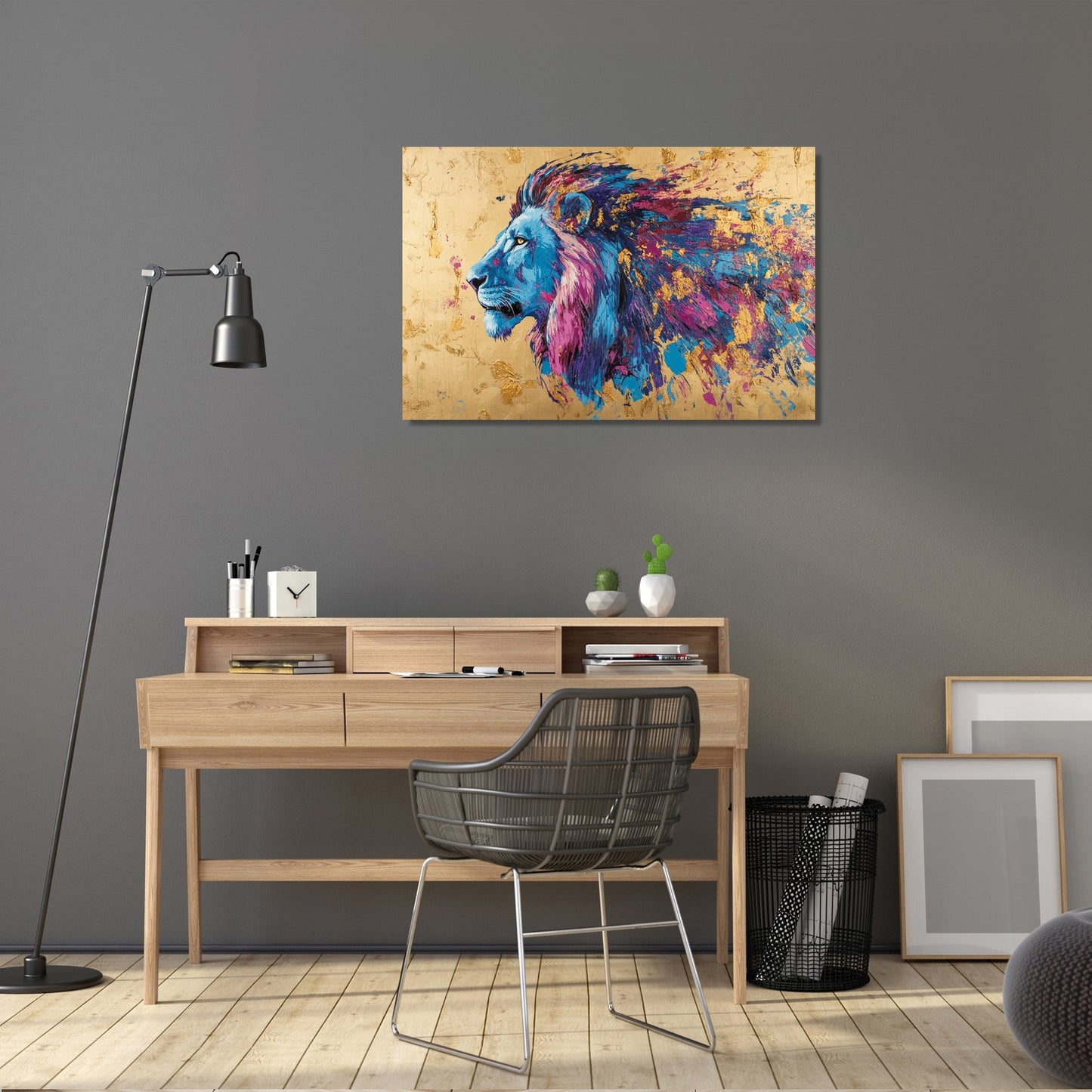 Lion's Sunset Canvas