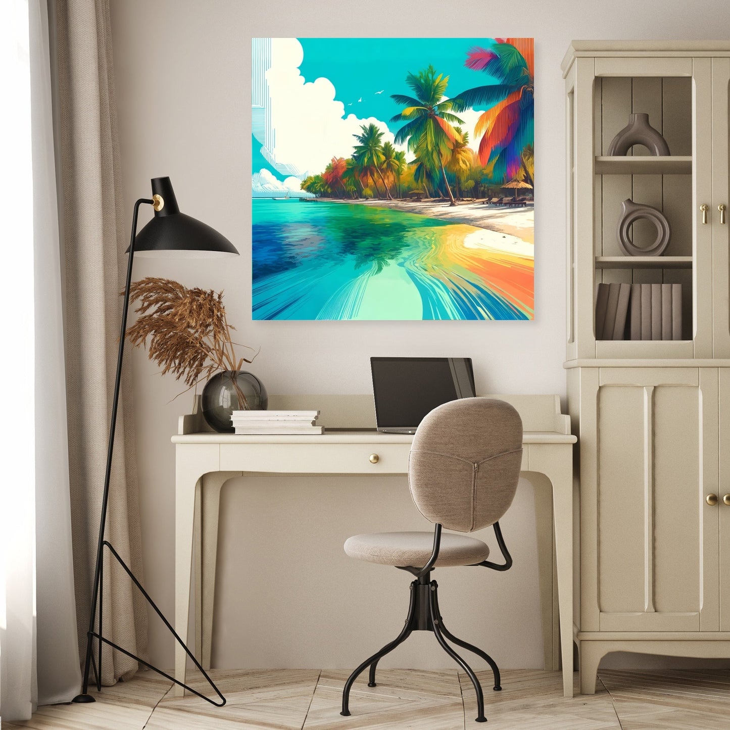 Vibrant Tropical Escape Canvas