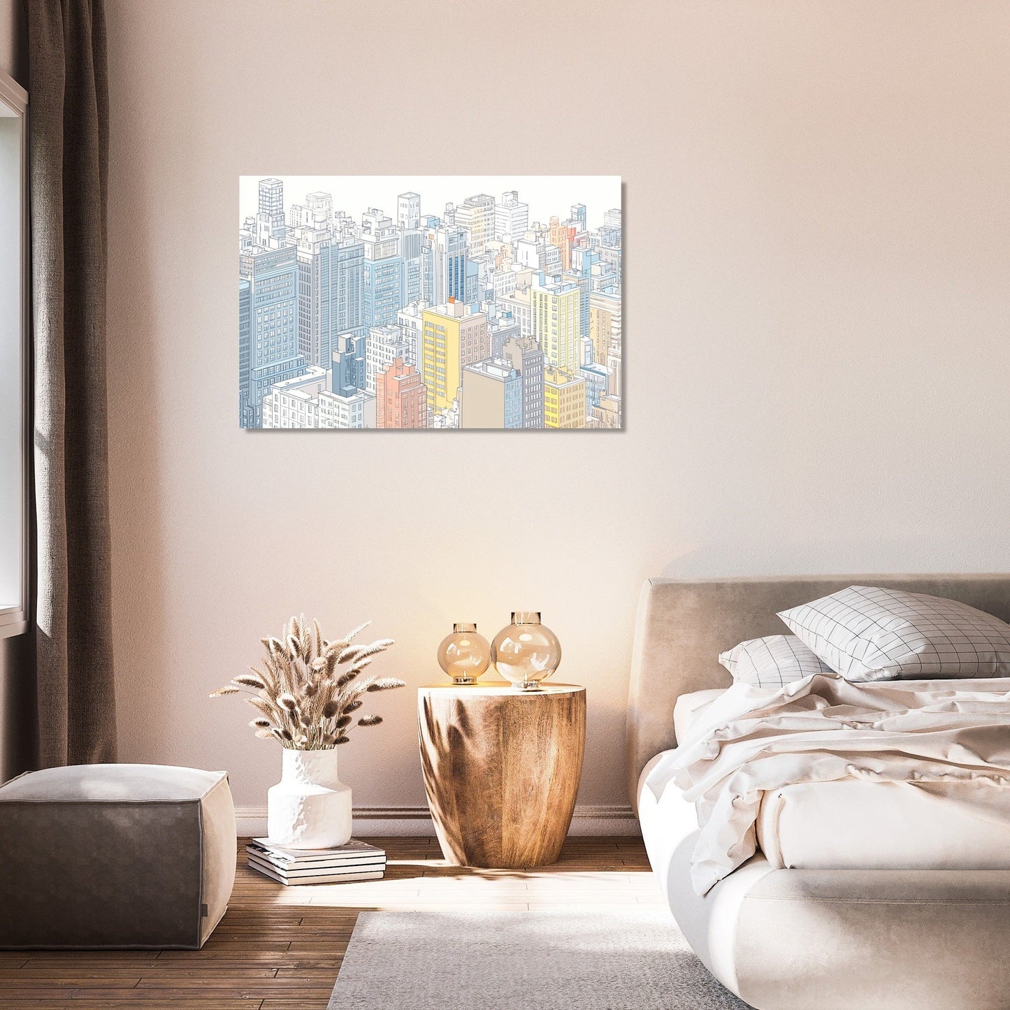 Vibrant Metropolis Canvas