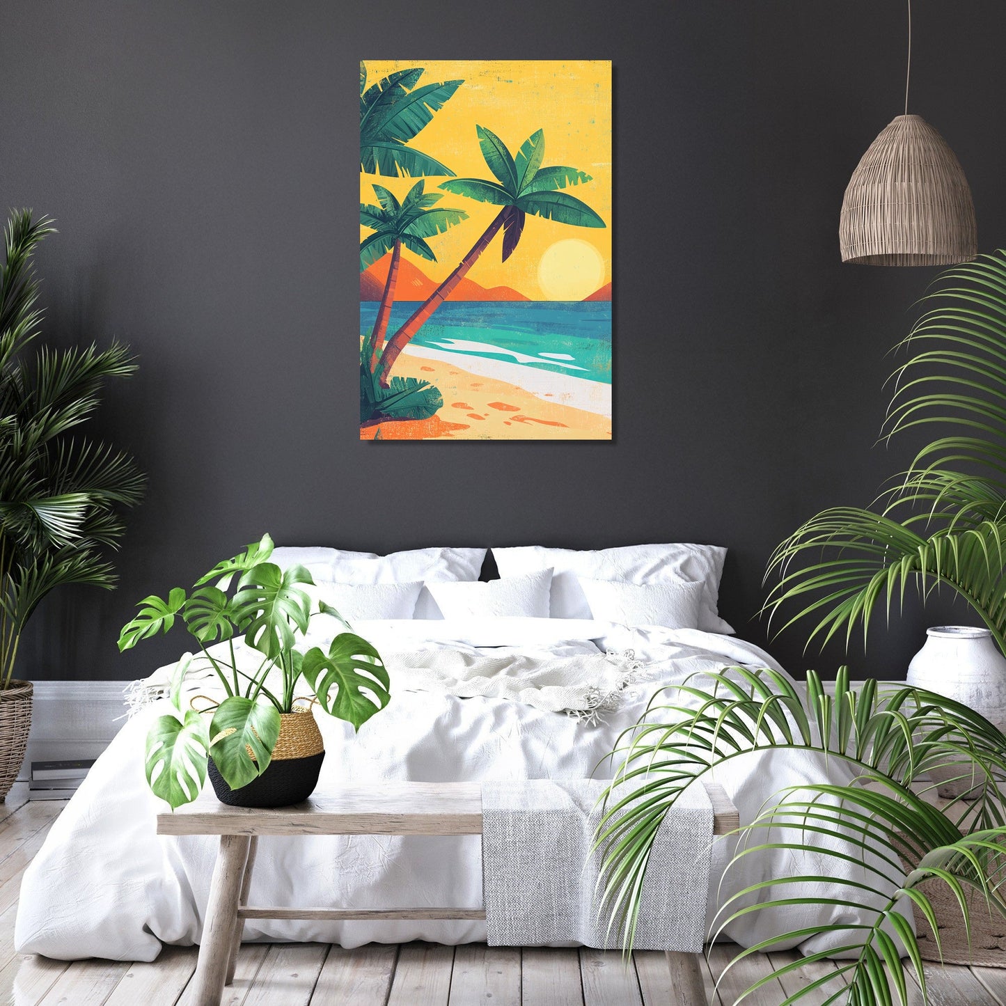 Sunshine Palms Canvas