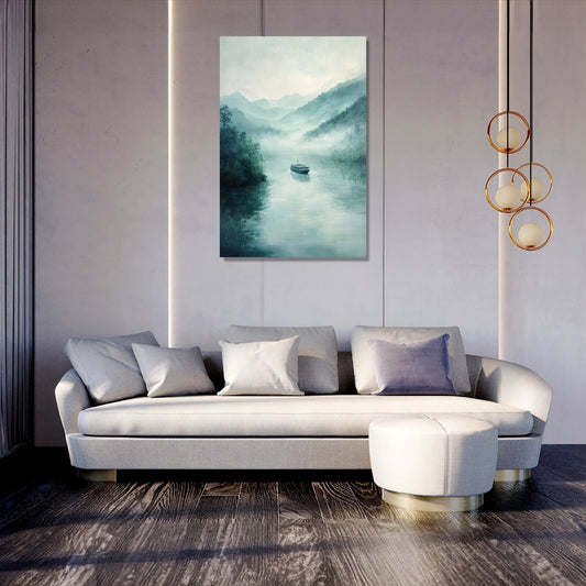 Misty Ferry Canvas