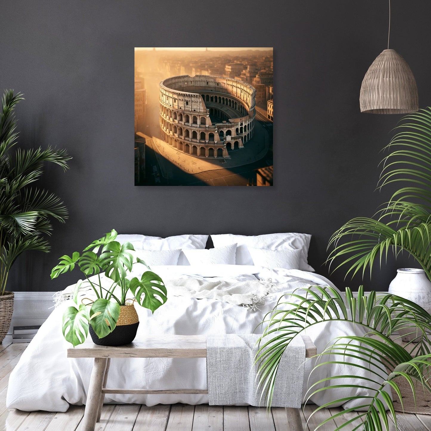Golden Colosseum Canvas
