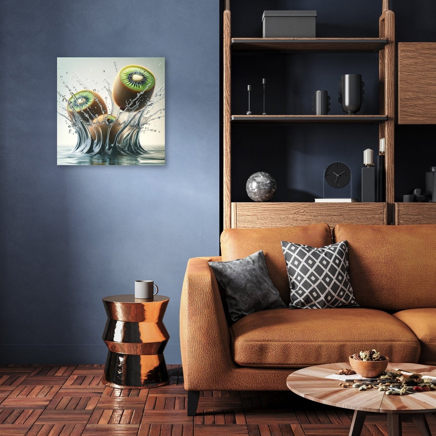 Kiwi Splash Elegance Canvas