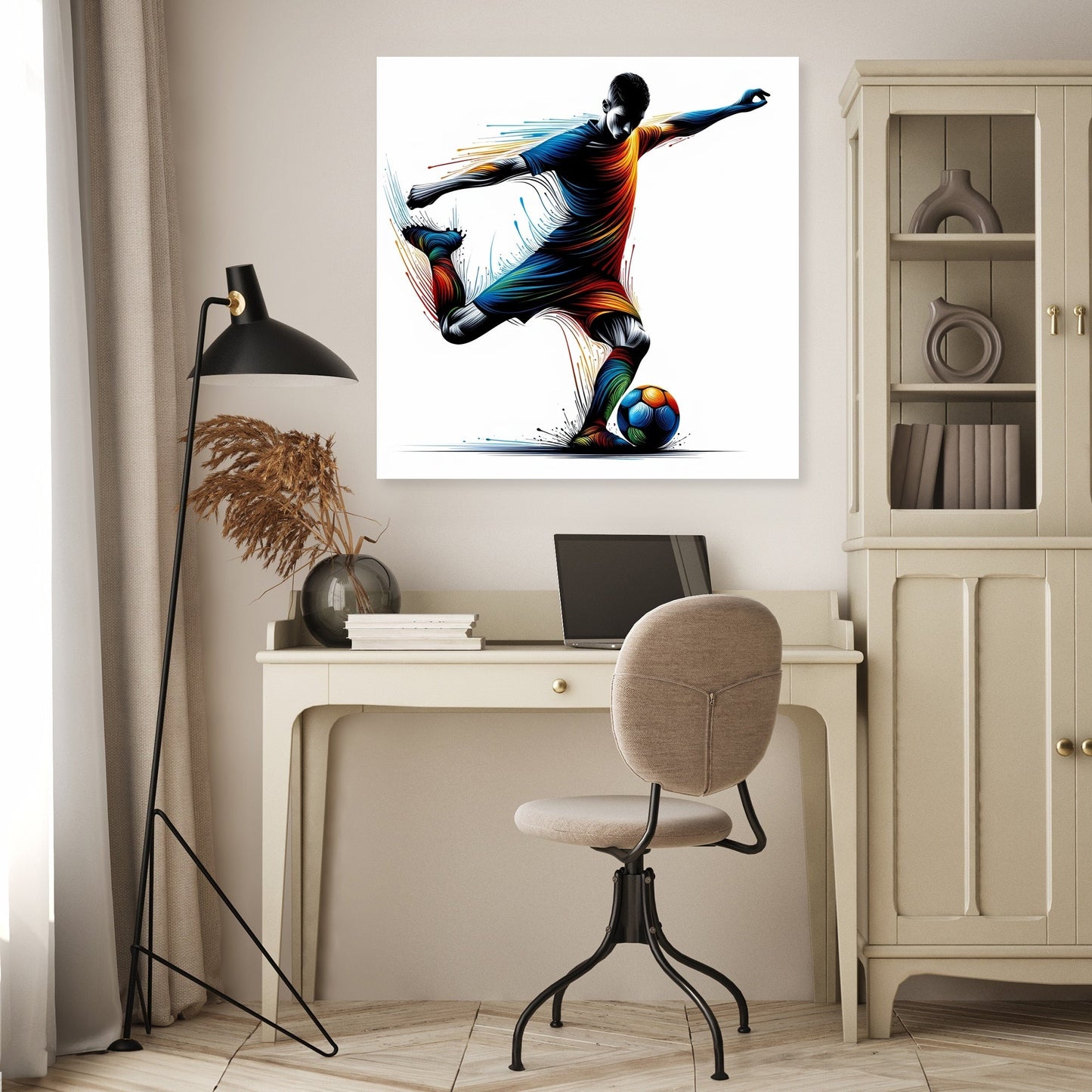 Dynamic Football Canvas