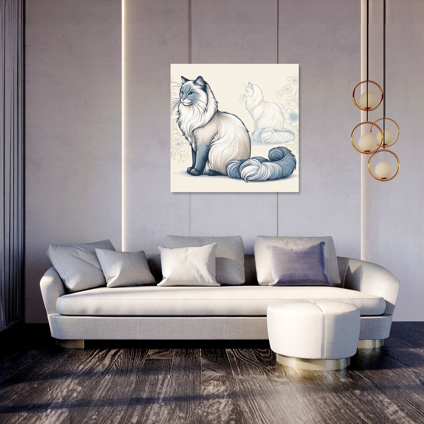 Graceful Feline Canvas