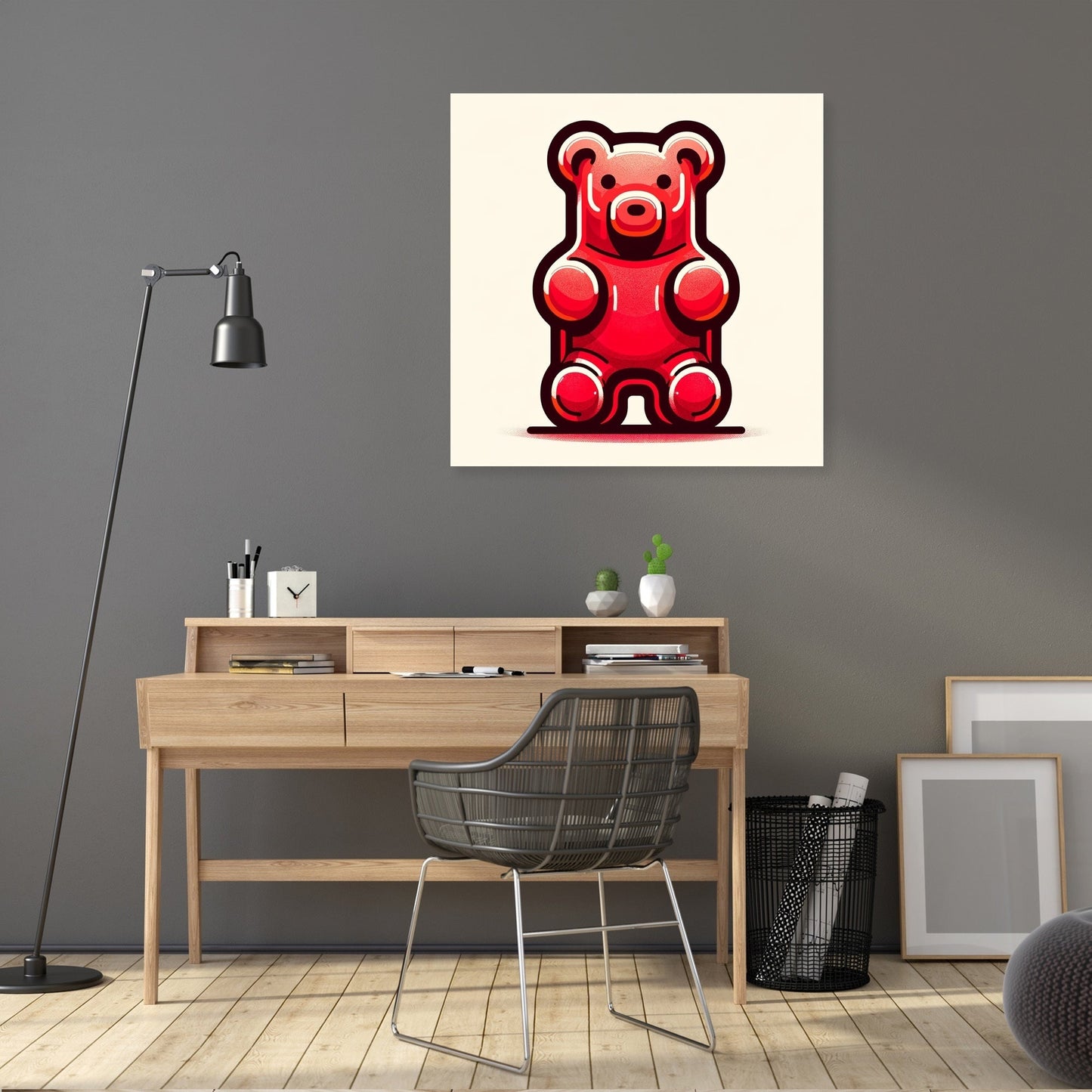 Simple Gummy Bear Canvas