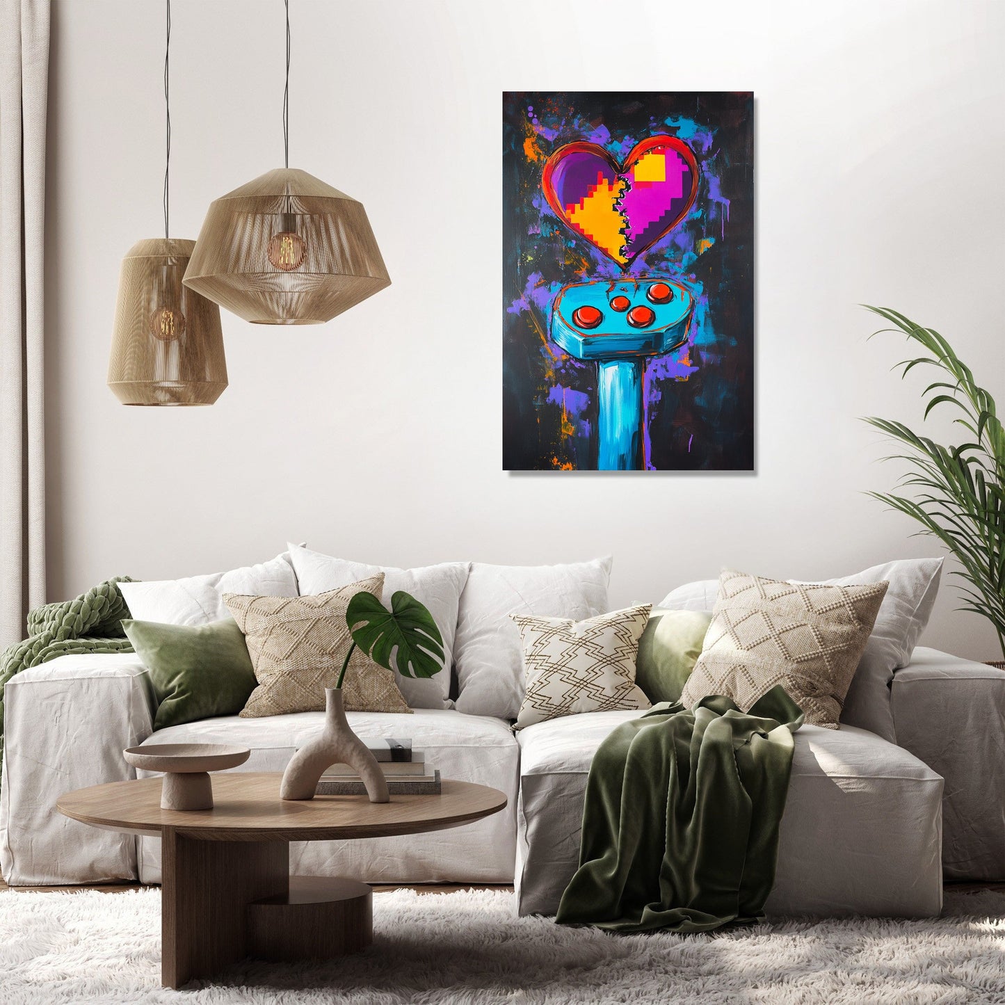Joystick Heartbreak Canvas