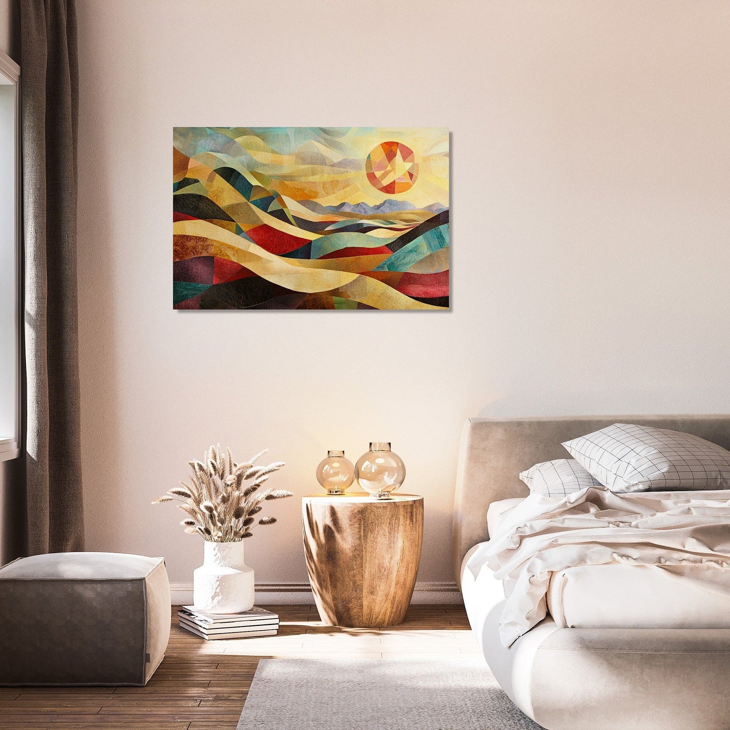 Chaotic Desert Sunrise Canvas