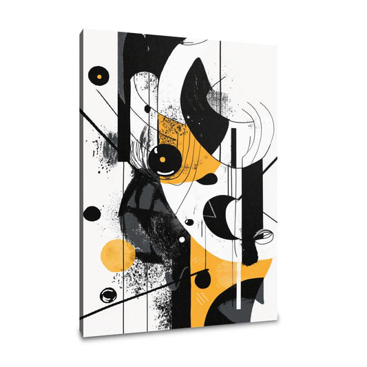Monochrome Whimsy Canvas