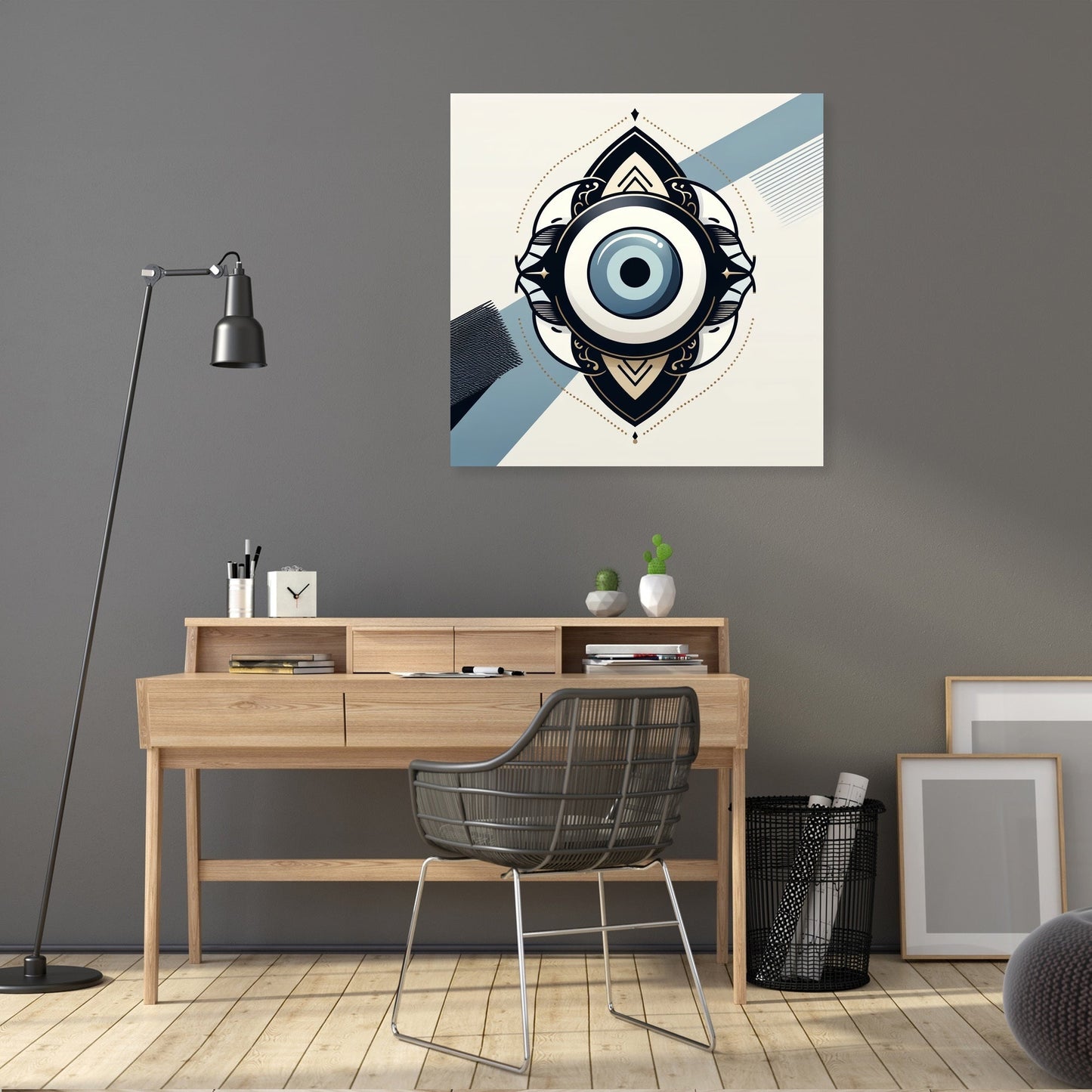 Modern Nazar Protection Canvas