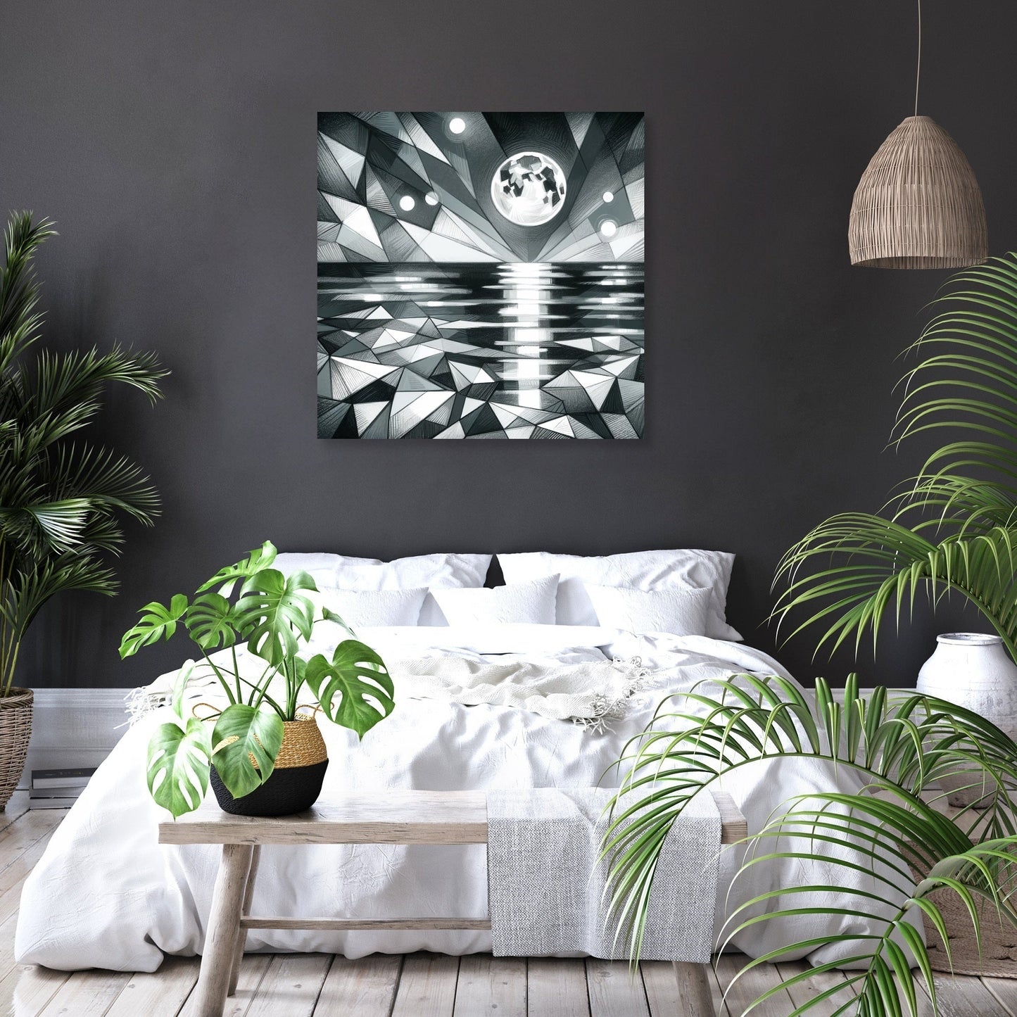 Lunar Reflections Canvas