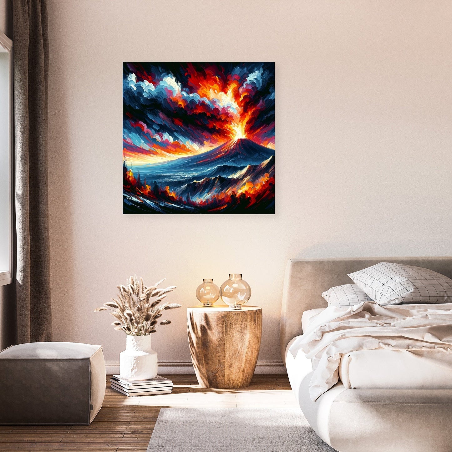 Etna Eruption Canvas