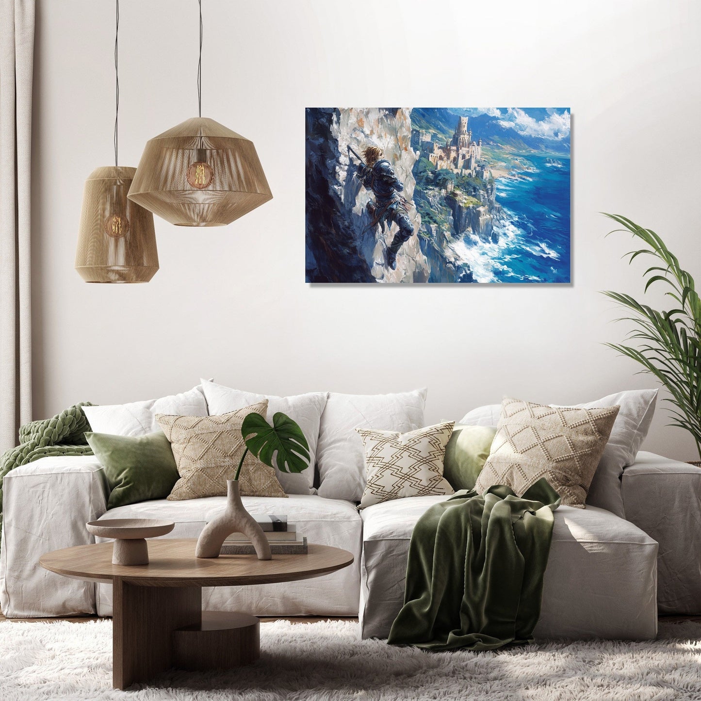 Hero's Ascent Temple Canvas