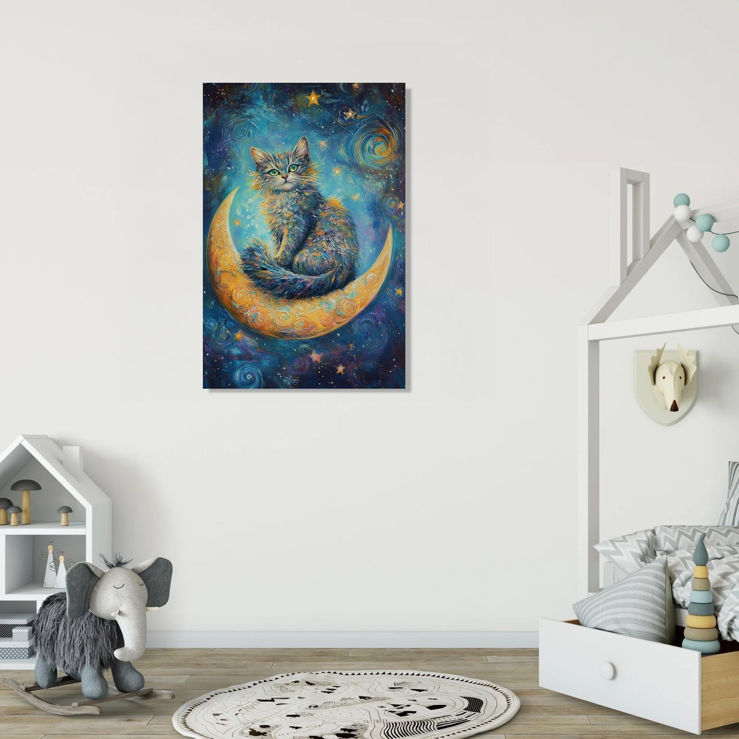 Galaxy Guardian Cat Canvas