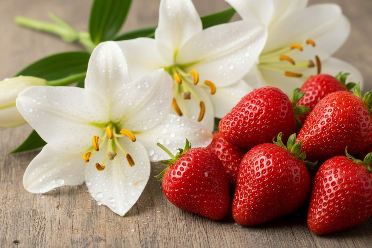 Strawberry & Lily – Luxury Soy Candle (30cl) Classic Look